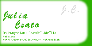 julia csato business card